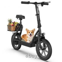 Electric Scooter with Seat, Foldable 750W PEAK 49Miles LONG RANGE Escooter 35km/H