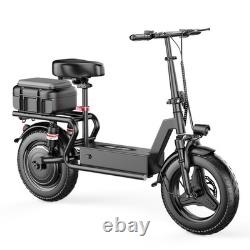 Electric Scooter with Seat Peak 1500W Motor Up to 22MPH 35 Miles 14 for Adults