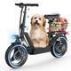 Electric Scooter with Seat Peak 1500W Motor Up to 25MPH 35 Miles 14 for Adults