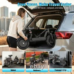 Electric Scooter with Seat Peak 1500W Motor Up to 25MPH 45 Miles 14 for Adults