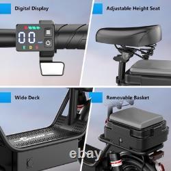 Electric Scooter with Seat Peak 1500W Motor Up to 30MPH 45 Miles Range 14