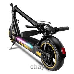 Electric Scooter with Side Light Adults 25mph 28miles Folding 600W E-Scooter APP