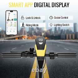 Electric Scooter with Side Light Adults 25mph 28miles Folding 600W E-Scooter APP