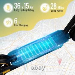 Electric Scooter with Side Light Adults 25mph 28miles Folding 600W E-Scooter APP