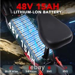 FREEBOY J01 Electric Scooter with Seat 800W 48V15AH 28MPH 10'' Folding E-Scooter