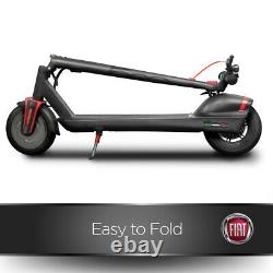 Fiat 3-Speed Portable Folding Electric Scooter 350W Motor (Black) with Helmet Bu