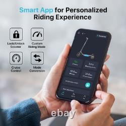 Foldable Adult Electric Scoote 500W 45MILES for Commute withAPP&Double Suspension