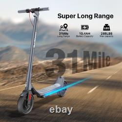 Foldable Adult Electric Scoote 500W 45MILES for Commute withAPP&Double Suspension