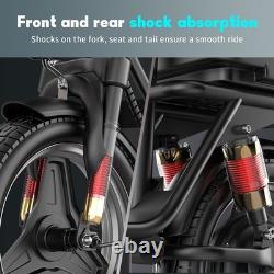 Foldable Adults Electric Scooter with Large Middle Basket 1500W 30MPH E-Scooter