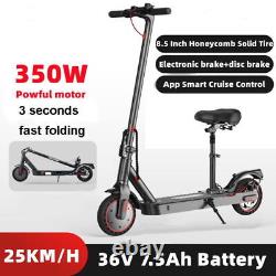Foldable Adults Electric Scooter with Seat 350W 25KM/H Max Speed Urban Commuting