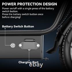 Foldable Electric Bike for Adults and Teens 1000W Motor 25MPH UL 2849 Certified