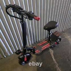 Foldable Electric Scooter 1200W 48V 18Ah 30MPH 11 Off Road Medida 116x25x42