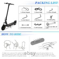 Foldable Electric Scooter 500W Motor Long Range Safe Urban Commuter for Adults