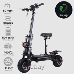 Foldable Electric Scooter 8000W Dual Motor 60V 38Ah 11in Off Road Adult