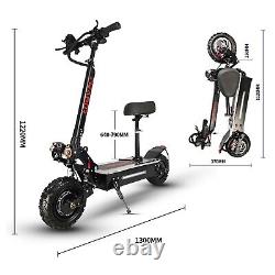 Foldable Electric Scooter Adult Dual Motor 11inch Turbo Off Road Tires 60v 5600w