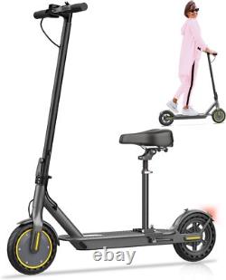 Foldable Electric Scooter Adults with Removable Seat, 350W, 19MPH, App, Commute
