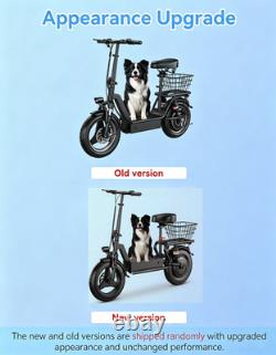 Foldable Electric Scooter with Seat for Adults, 1000W 45 Miles Commuter E-Scooter