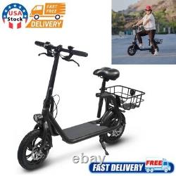 Foldable Sports Electric Scooter Bike Moped for Adult with Seat Commuter E-Scooter