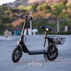 Foldable Sports Electric Scooter Bike Moped for Adult with Seat Commuter E-Scooter