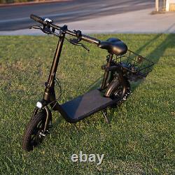 Foldable Sports Electric Scooter Bike Moped for Adult with Seat Commuter E-Scooter