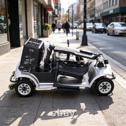 Foldable and portable 4-wheel electric scooter for adult outdoor use 250W motor