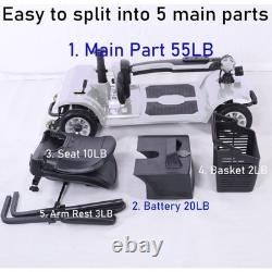 Foldable and portable 4-wheel electric scooter for adult outdoor use 250W motor
