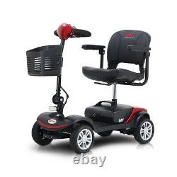 Folding 4 Wheel Electric Mobility Scooter For Elderly Travel Portable Wheelchair