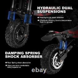 Folding Dual Motor 6000W Adult commute Electric Scooter 11 OFF-Road Tire USA