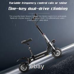 Folding Dual Motor 6000W Adult commute Electric Scooter 11 OFF-Road Tire USA