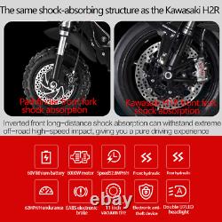 Folding Dual Motor 6000W Adult commute Electric Scooter 11 OFF-Road Tire USA