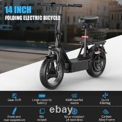 Folding Electric Bike for Adults and Teens, 1500W Motor 30MPH UL 2849 Certified
