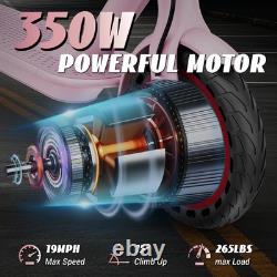 Folding Electric Scooter 350W 19MPH Lightweight Commuter E-Scooter APP UL 2272