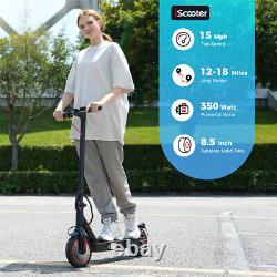 Folding Electric Scooter 350W Adult Safe Commute 18.6 Miles Long Range E-Scooter
