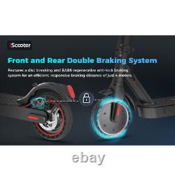 Folding Electric Scooter 350W Adult Safe Commute 18.6 Miles Long Range E-Scooter
