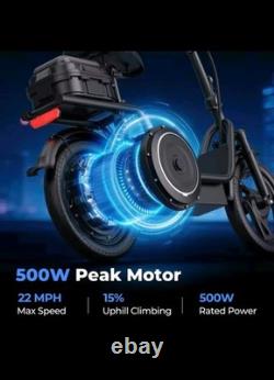 Folding Electric Scooter 500w Motor 48v 10.4Ah Battery 14 Inch Tire Commuter