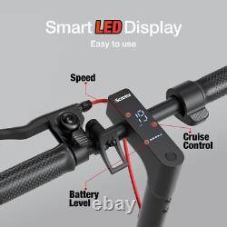 Folding Electric Scooter Adult 350W Long Range Commute E-Scooter Max Speed 19MPH