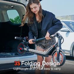Folding Electric Scooter Adult 350W Long Range Commute E-Scooter Max Speed 19MPH