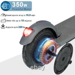 Folding Electric Scooter Adult 8'' Anti-skid Solid Tire 350W Brushless Hub Motor