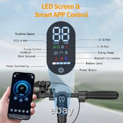 Folding Electric Scooter Adult E-Scooter 500W Long Range 25MPH Fast Speed with APP