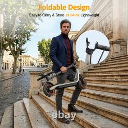 Folding Electric Scooter Adult E-Scooter 500W Long Range 25MPH Fast Speed with APP