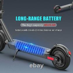 Folding Electric Scooter Adults 450W Motor 20 Miles Range High Speed 16MPH UL