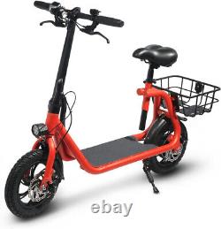 Folding Electric Scooter Dual 450W with Seat Off-Road Waterproof Ebike for Adult