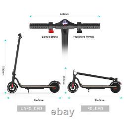 Folding Electric Scooter Long Range Adult E-Scooter City Commuter With Front Bag