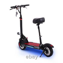 Folding Electric Scooter Portable 8AH Battery Rechargeable with LEDs and Paddle