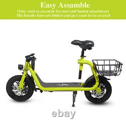 Folding Electric Scooter with Seat for Adult Commuter E-Scooter with 450W Motor