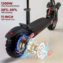Freeboy Electric Scooter 48v 1200W For Adult 11Off Road Fat Tires Fast Speed US