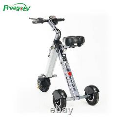 Freego-EV Folding Electric Scooter Adult Foldable Electric Trike 36V E-Tricycle