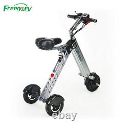 Freego-EV Folding Electric Scooter Adult Foldable Electric Trike 36V E-Tricycle