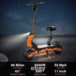 GT08 Electric Scooter 5600W 60V 27AH Fast 50MPH E-Scooter With Seat For Adults