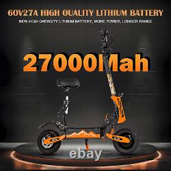 GT08 Electric Scooter 5600W 60V 27AH Fast 50MPH E-Scooter With Seat For Adults